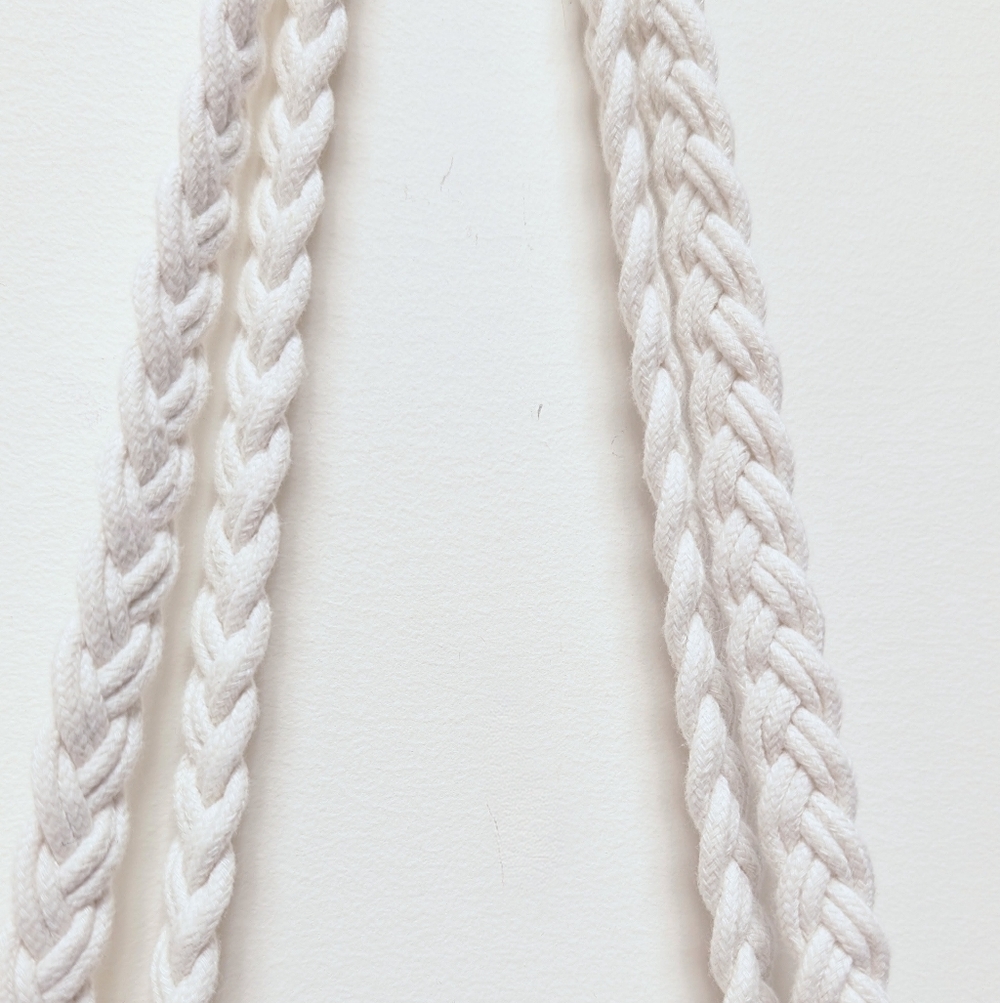 Bohemian Macrame Fringe Shoulder Bag White Cream - Picture 4 of 9